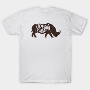 Stop Poaching Rhino T-Shirt